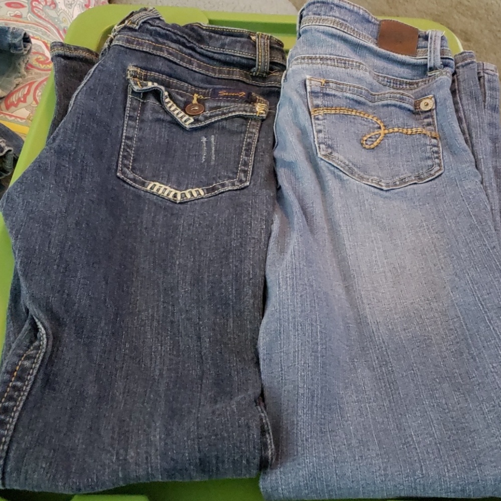 2 size 12 girls jeans